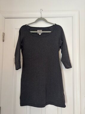 UGG Charcoal Gray 3/4 Sleeve Sweatshirt Tunic